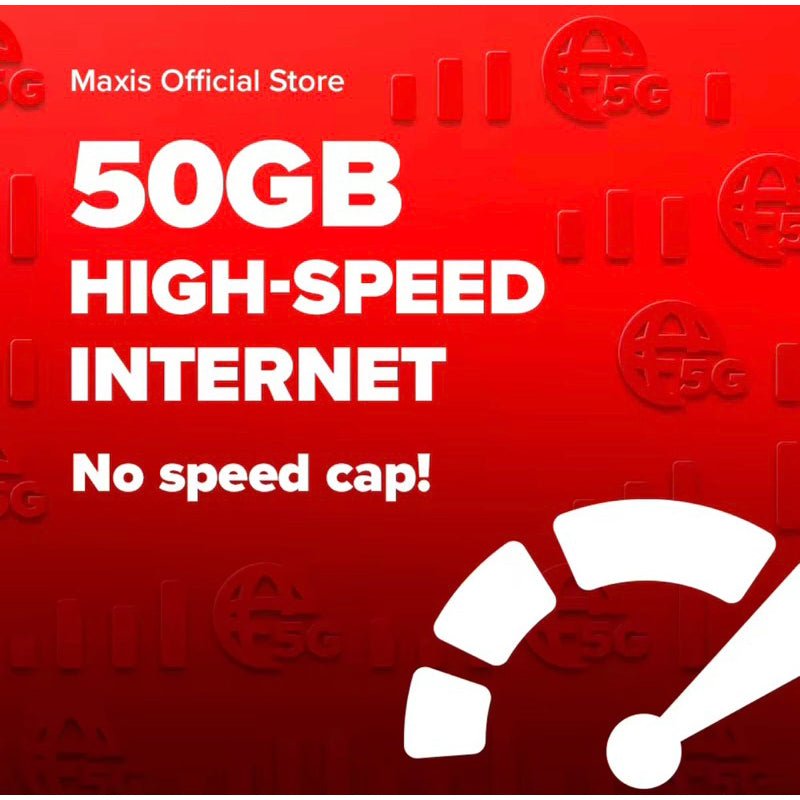 Hotlink Postpaid 70 Sim Card 5G (140GB 5G internet Unlimited Call and SMS) - Esprit always