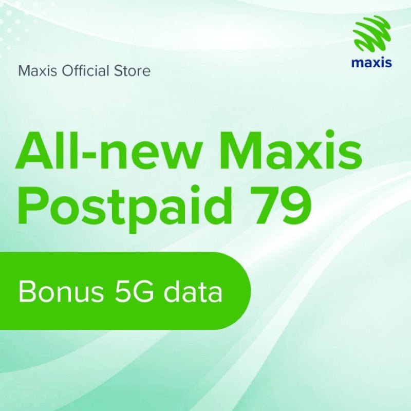 Maxis Postpaid 79 Sim Card (5G internet Unlimited Calls and SMS ) - Esprit always